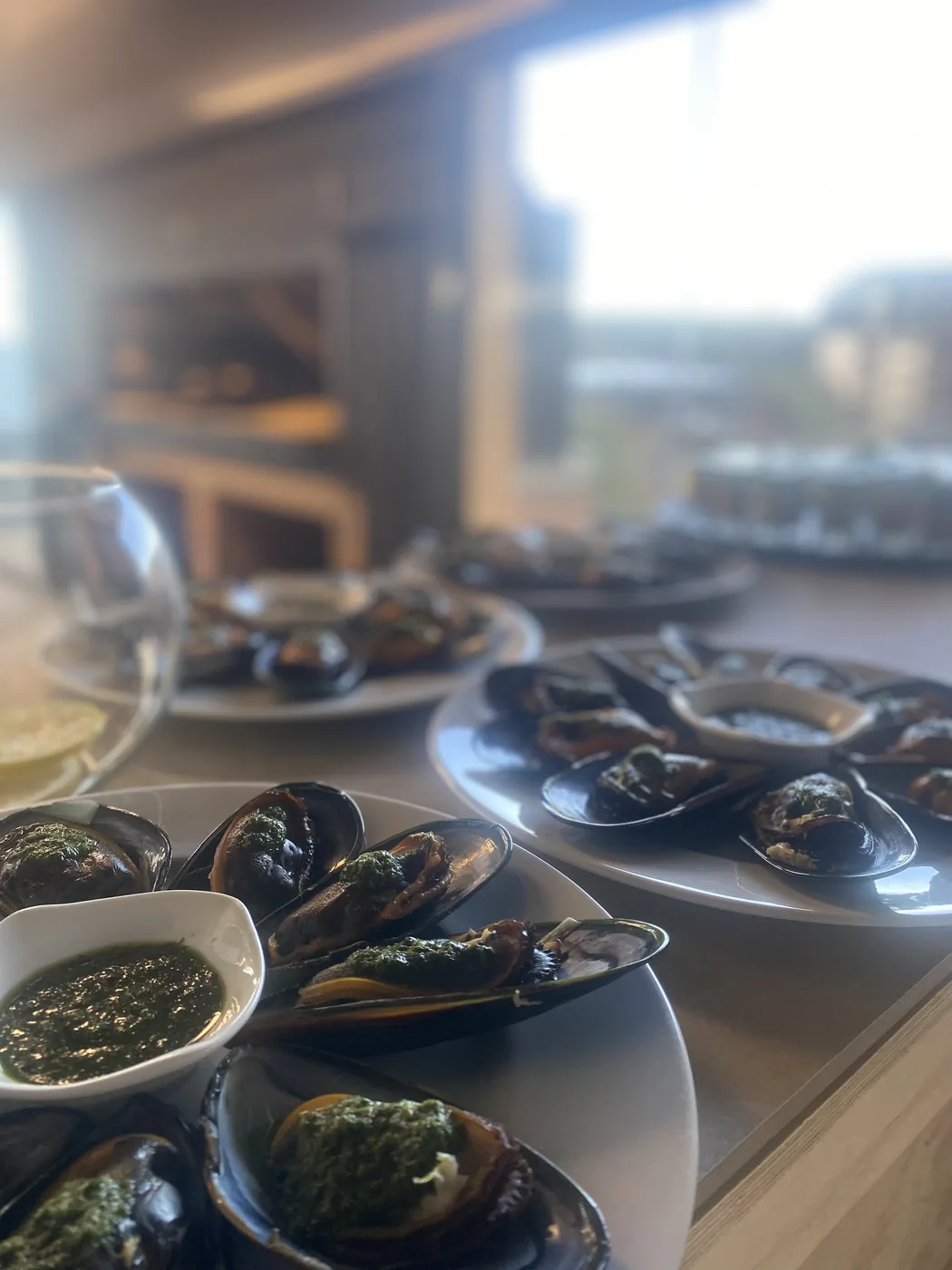 Choritos a la parmesana